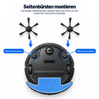 Nereva™ Seitenbürsten für Luna Saugroboter – 3 Paar