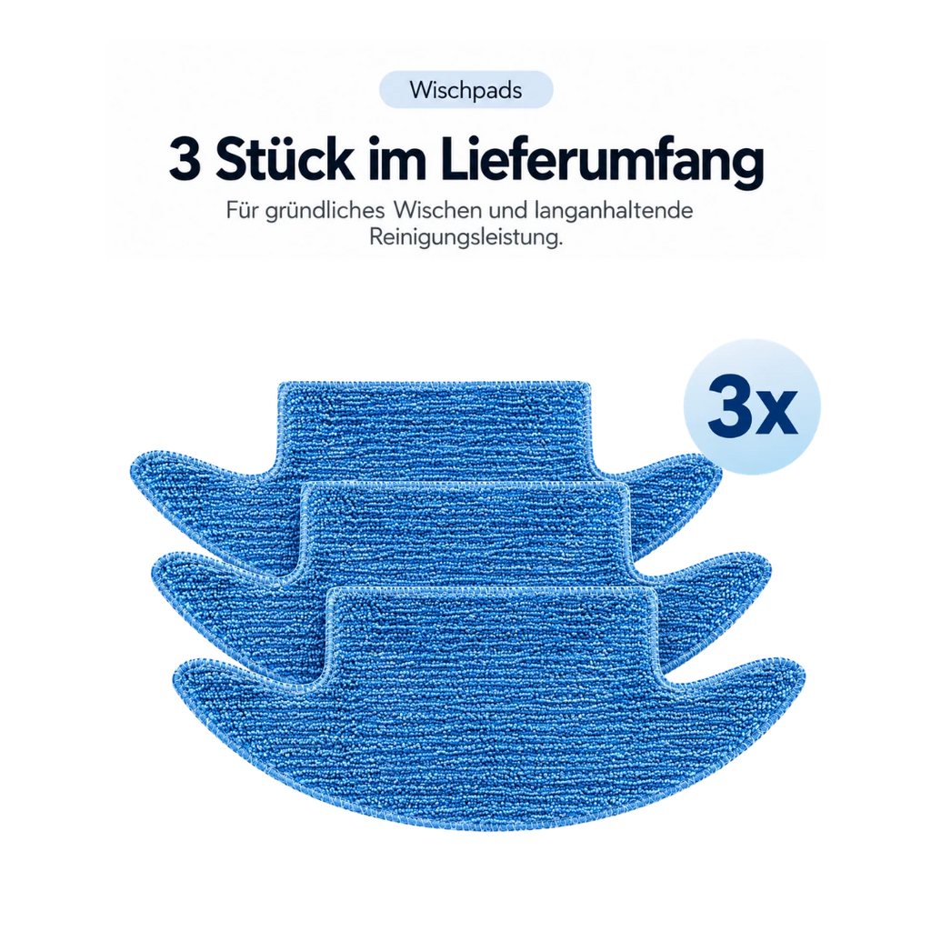 Nereva™ Wischtücher für Luna Saugroboter – 3er-Set