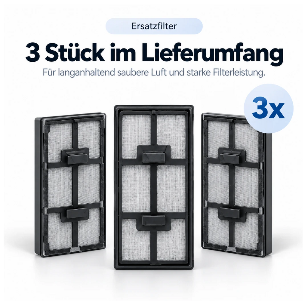 Nereva™ Ersatzfilter für Luna Saugroboter – 3er-Set