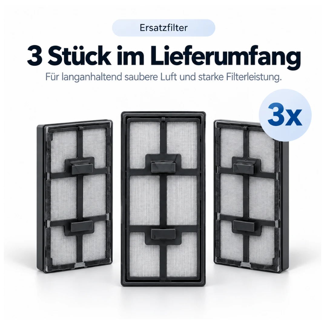 Nereva™ Ersatzfilter für Luna Saugroboter – 3er-Set