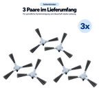 Nereva™ Seitenbürsten für Orbit Saugroboter – 3 Paar