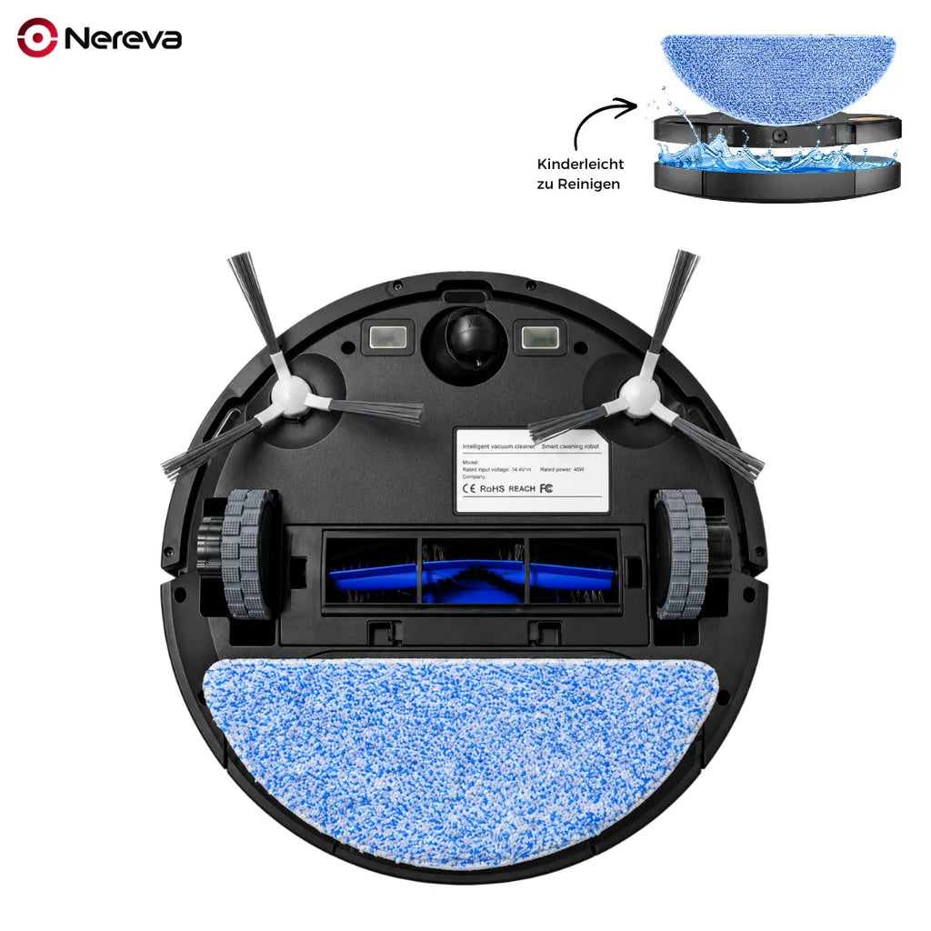 Nereva™ Orbit Saugroboter mit Wischfunktion und Laser-Navigation