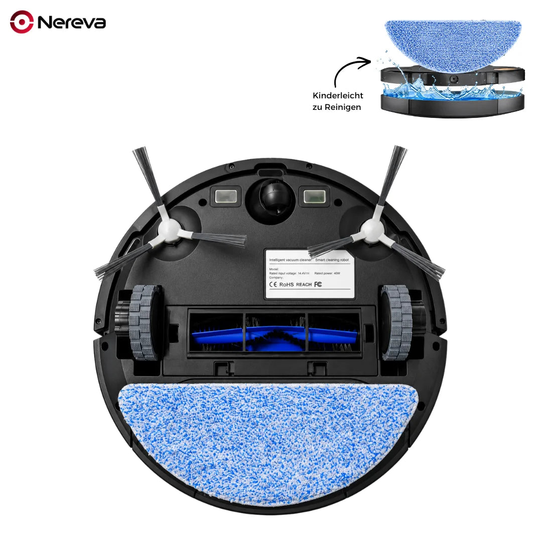 Nereva™ Orbit Saugroboter mit Wischfunktion und Laser-Navigation