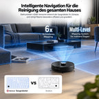 Nereva™ Orbit Saugroboter mit Wischfunktion und Laser-Navigation