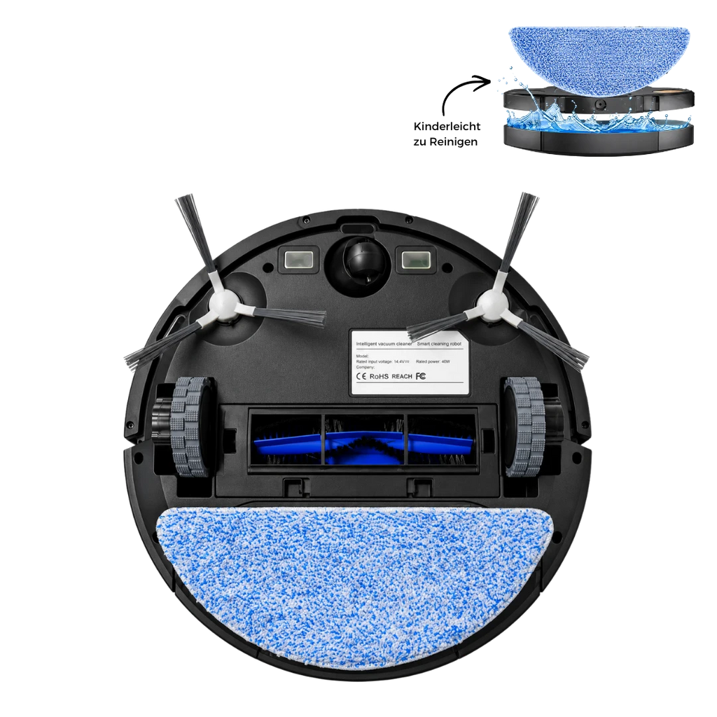 Nereva™ Orbit Saugroboter mit Wischfunktion und Laser-Navigation