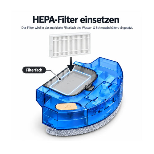 Nereva™ HEPA-Ersatzfilter für Orbit Saugroboter – 3er-Set
