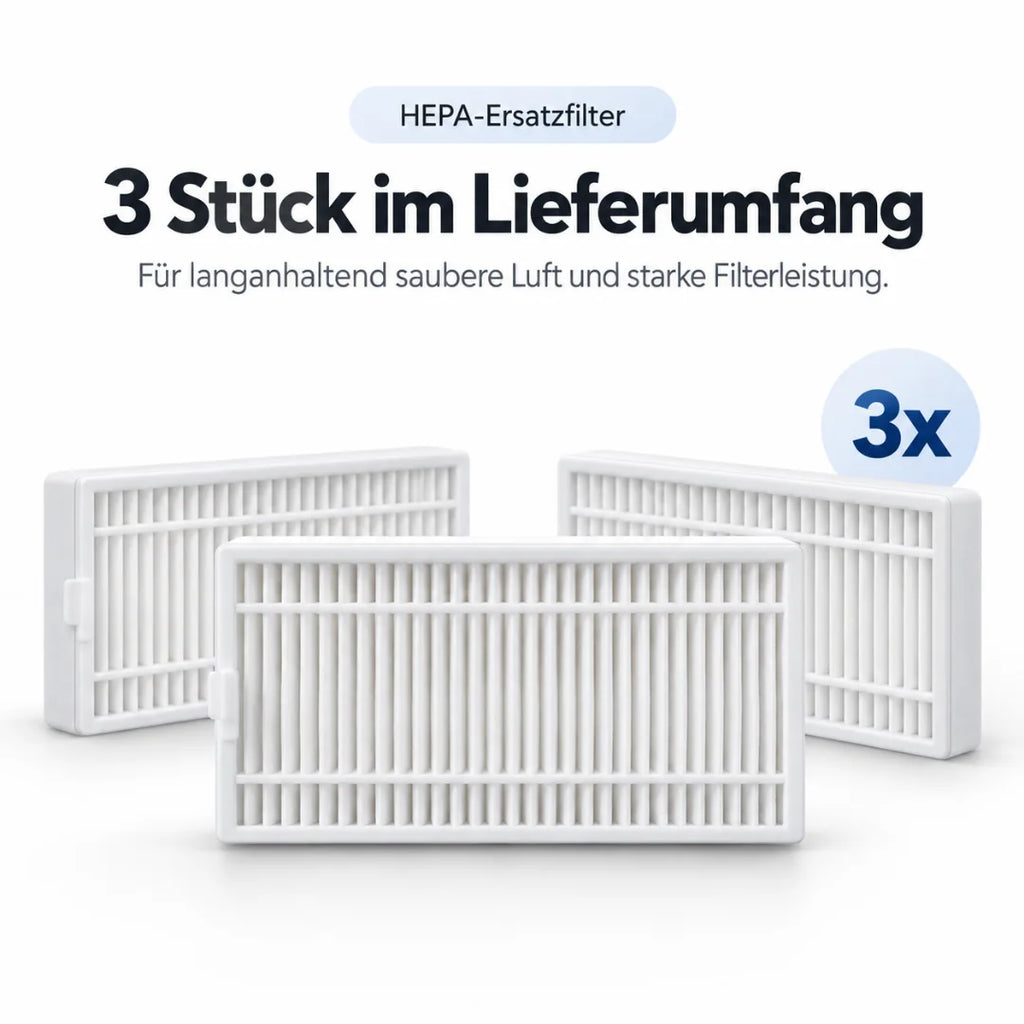 Nereva™ HEPA-Ersatzfilter für Orbit Saugroboter – 3er-Set